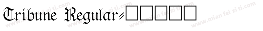 Tribune Regular字体转换